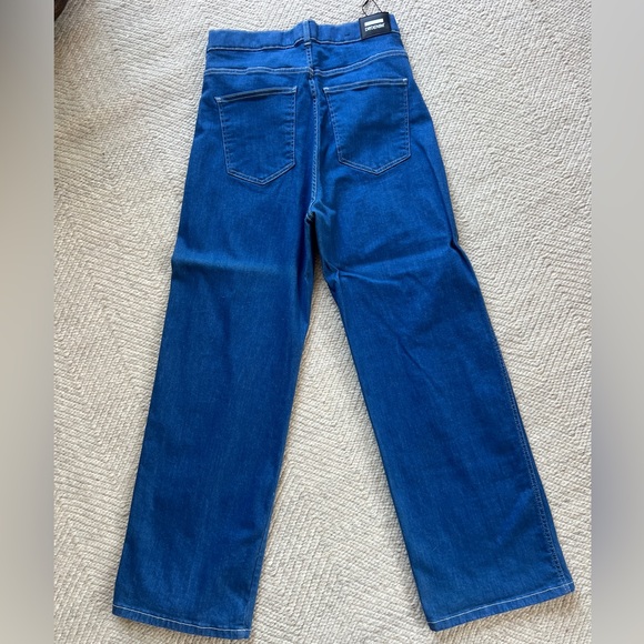 NWOT Indigo Blue Wide Leg High Waist Stetch Women's Jeans 14 - Picture 2 of 8